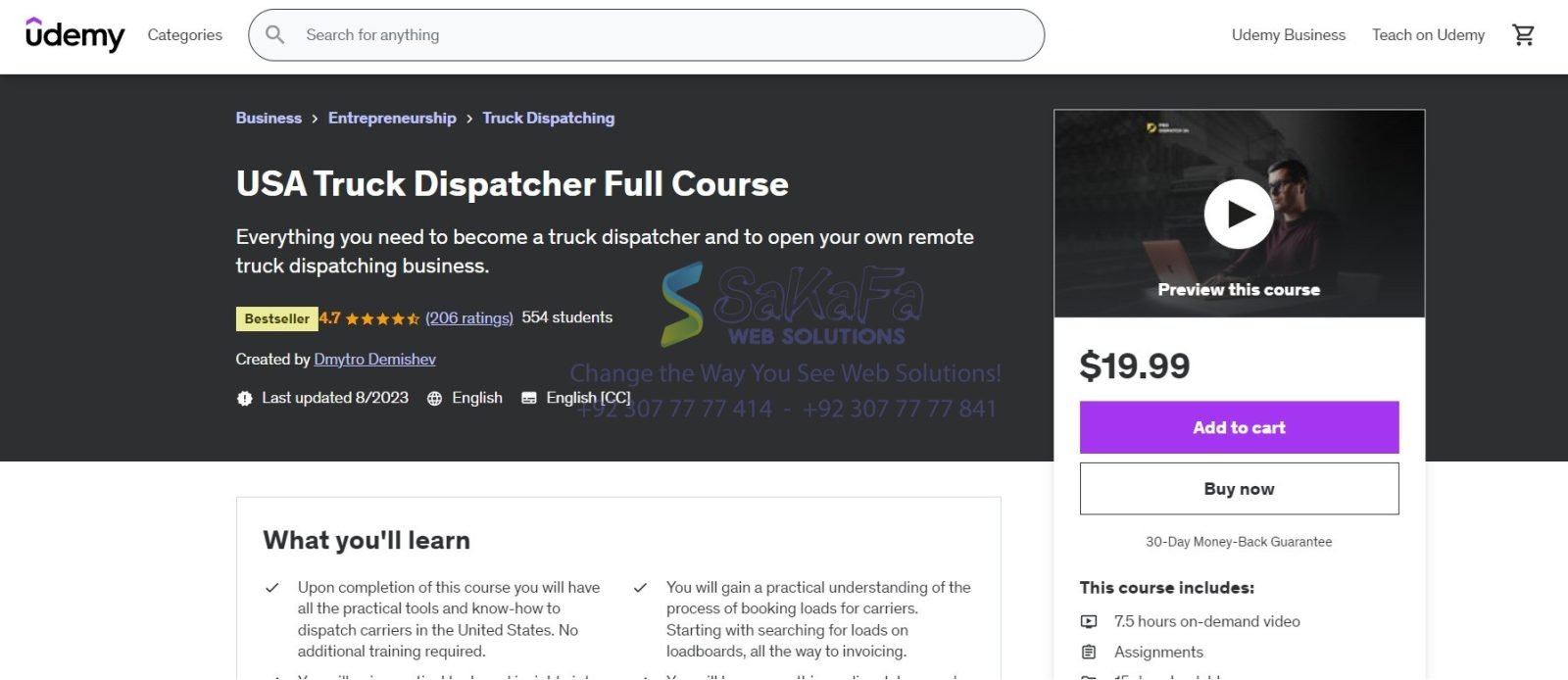 USA Truck Dispatcher Full Course Free Download